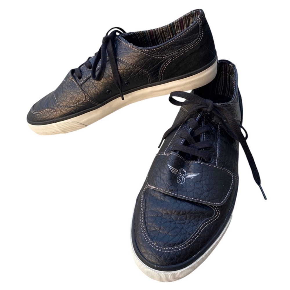 CREATIVE RECREATION Cesario Lo XVI Sneakers Mens black leather lace up shoes 12